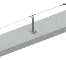 Producte Línea de Vida sobre Poste Estándar a Hormigón